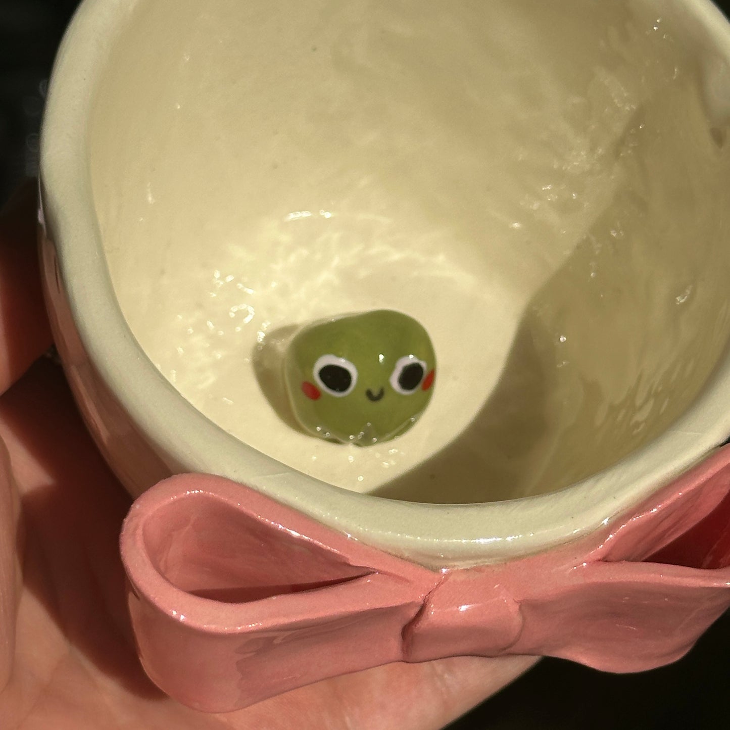 Pink Bow Peekaboo Mug